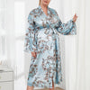 Late Night Bloom Luxe Floral Robe - Curve
