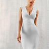 Sculpted Elegance V-Neck Bandage Dress
