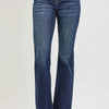 RISEN High Rise Flare Jeans With Seam Detail Waistband
