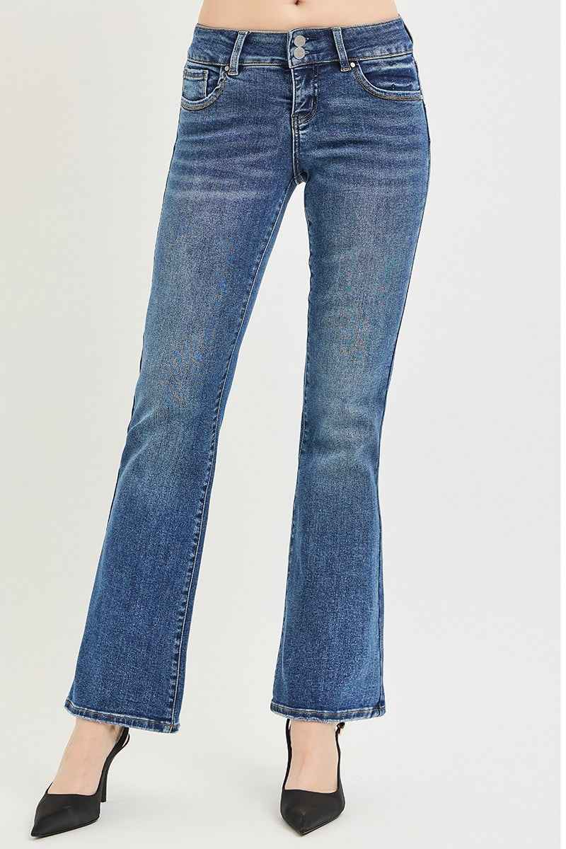 RISEN Tummy Control Low Rise Bootcut Jeans
