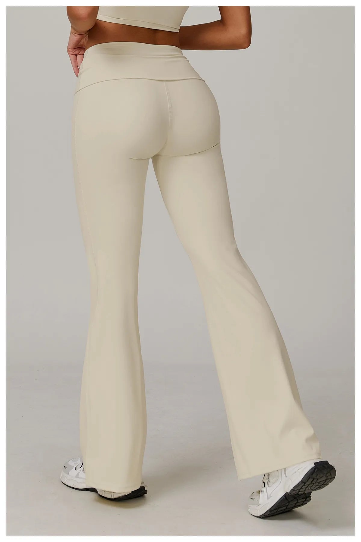 Leggings taille haute à plis