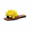 Emerald Blossom Flat Sandals