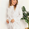 Double Take Floral Long Sleeve Top and Shorts Loungewear Set - Lustreve