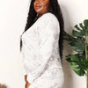 Double Take Floral Long Sleeve Top and Shorts Loungewear Set - Lustreve