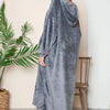 Double Take Full Size Pocketed Hooded Midi Lounge Dress - Lustreve