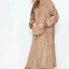 Double Take Full Size Pocketed Hooded Midi Lounge Dress - Lustreve