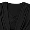 Draped in Elegance V - Neck Bodycon Mini Dress - Lustreve