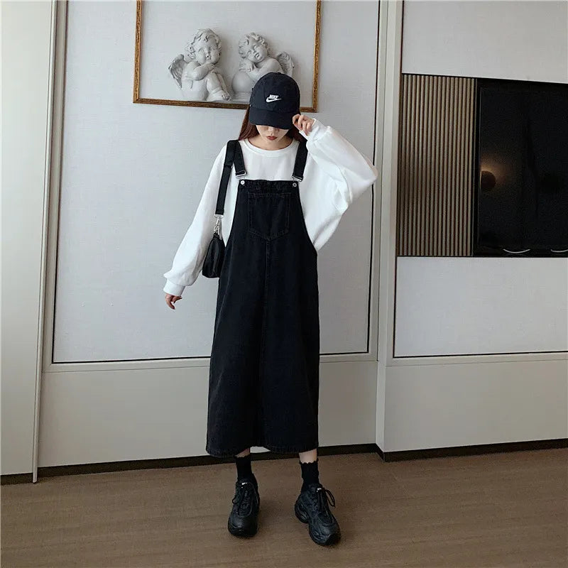 Robe midi en jean pour date d'étude