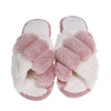 Fluff Me Up Cross-Strap Slides
