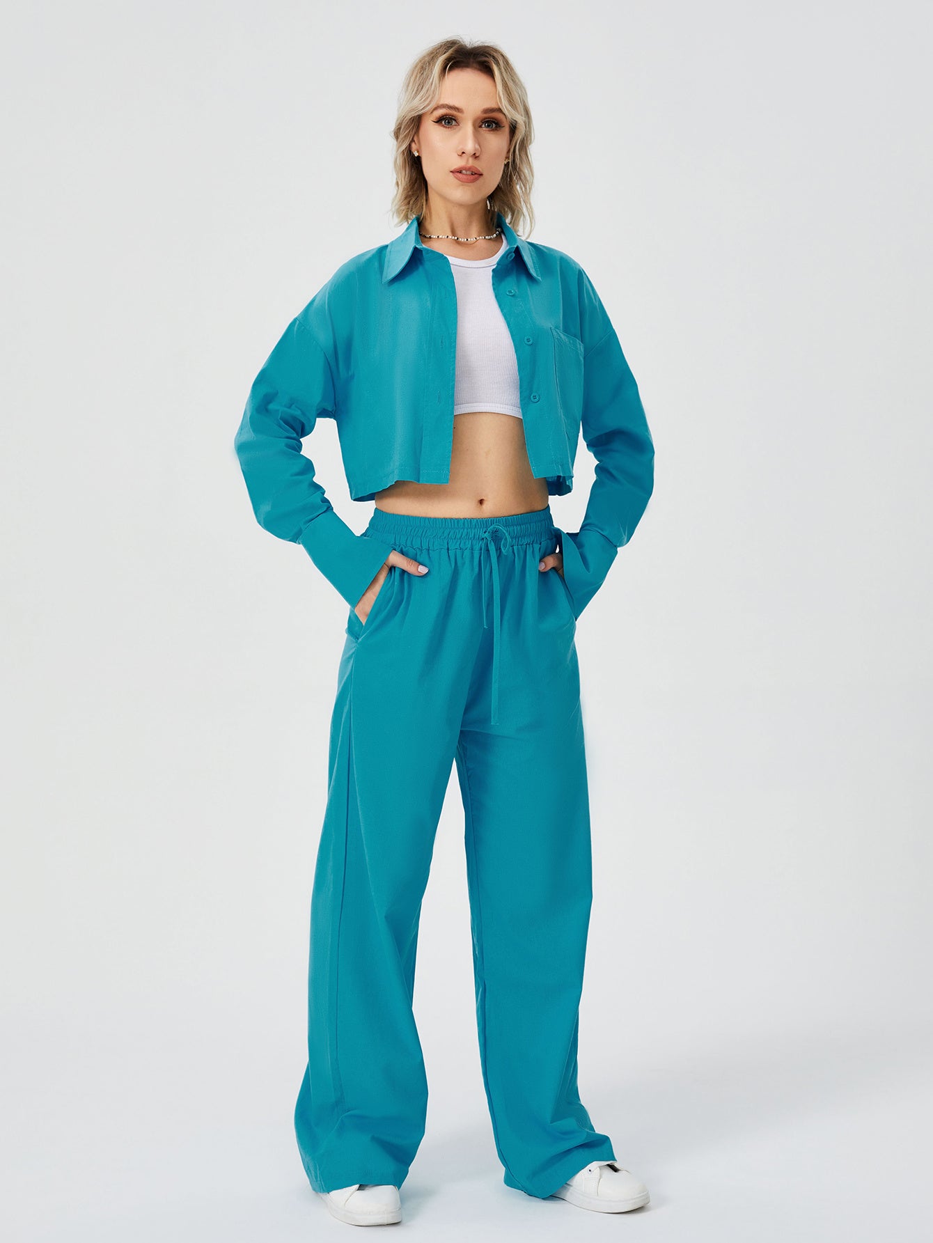 On Tour Poplin Pajama Set