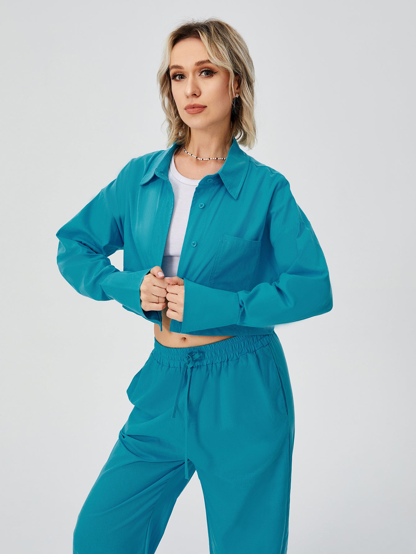 On Tour Poplin Pajama Set