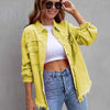 Distressed Drop Shoulder Denim Jacket