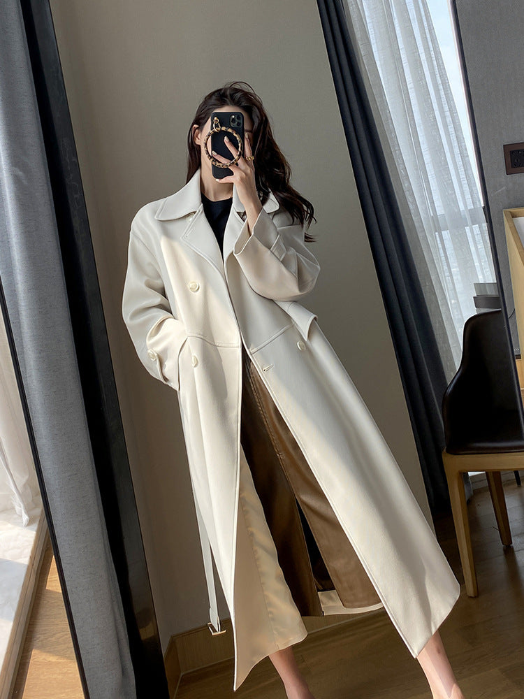 White Windbreaker  Goddess   Long Coat