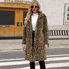 Foxy  Leopard Print Imitation Fur  Coat