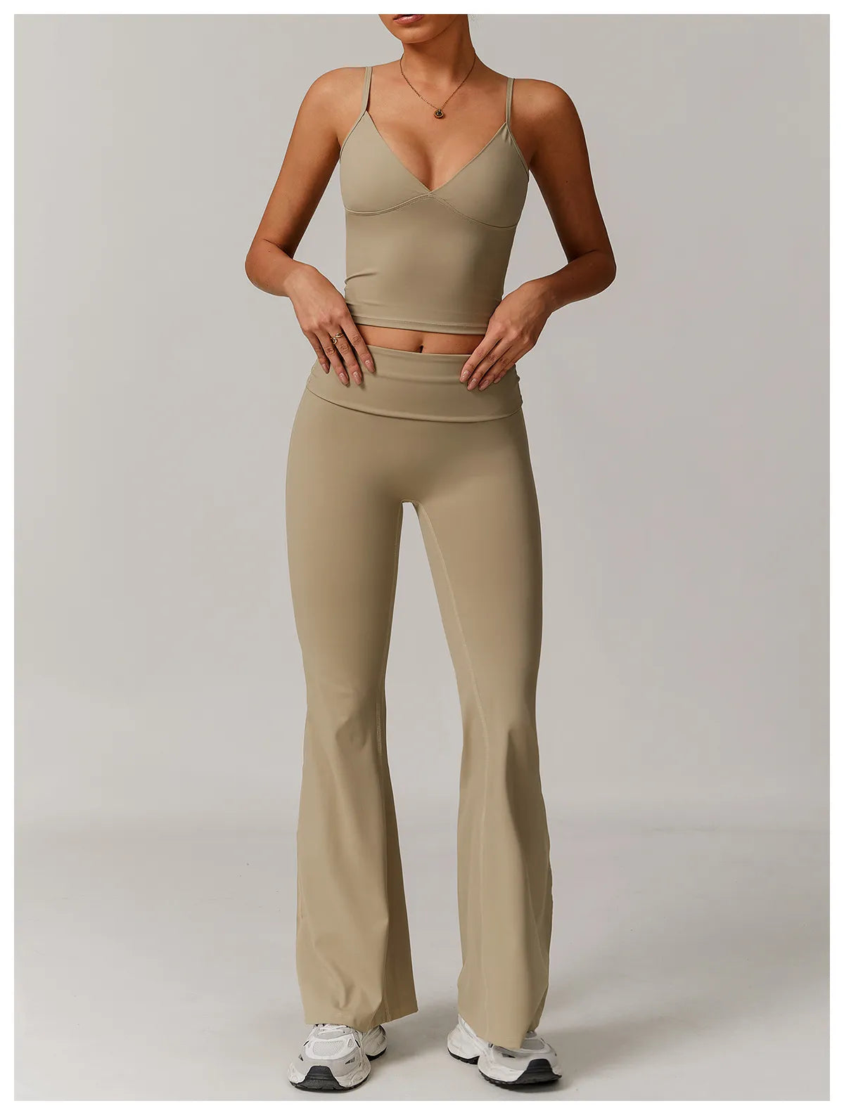 Leggings taille haute à plis