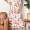 Easy Elegance Abstract Wrap Maxi Dress - Lustreve