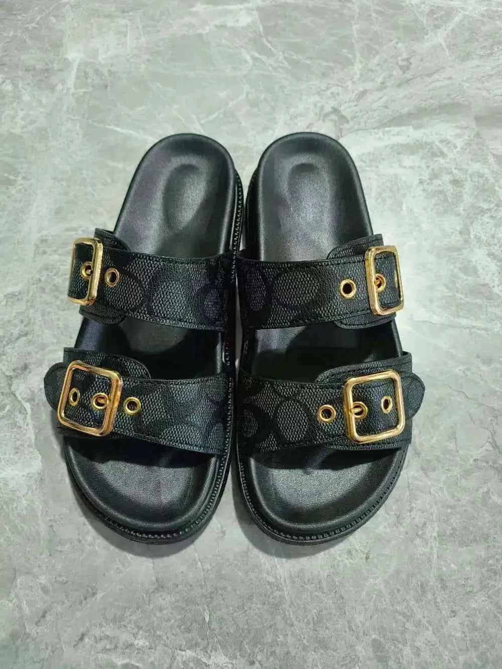 DoubleBuckle Sandals"