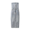 Robe en jean Maeve Sculpted Elegance