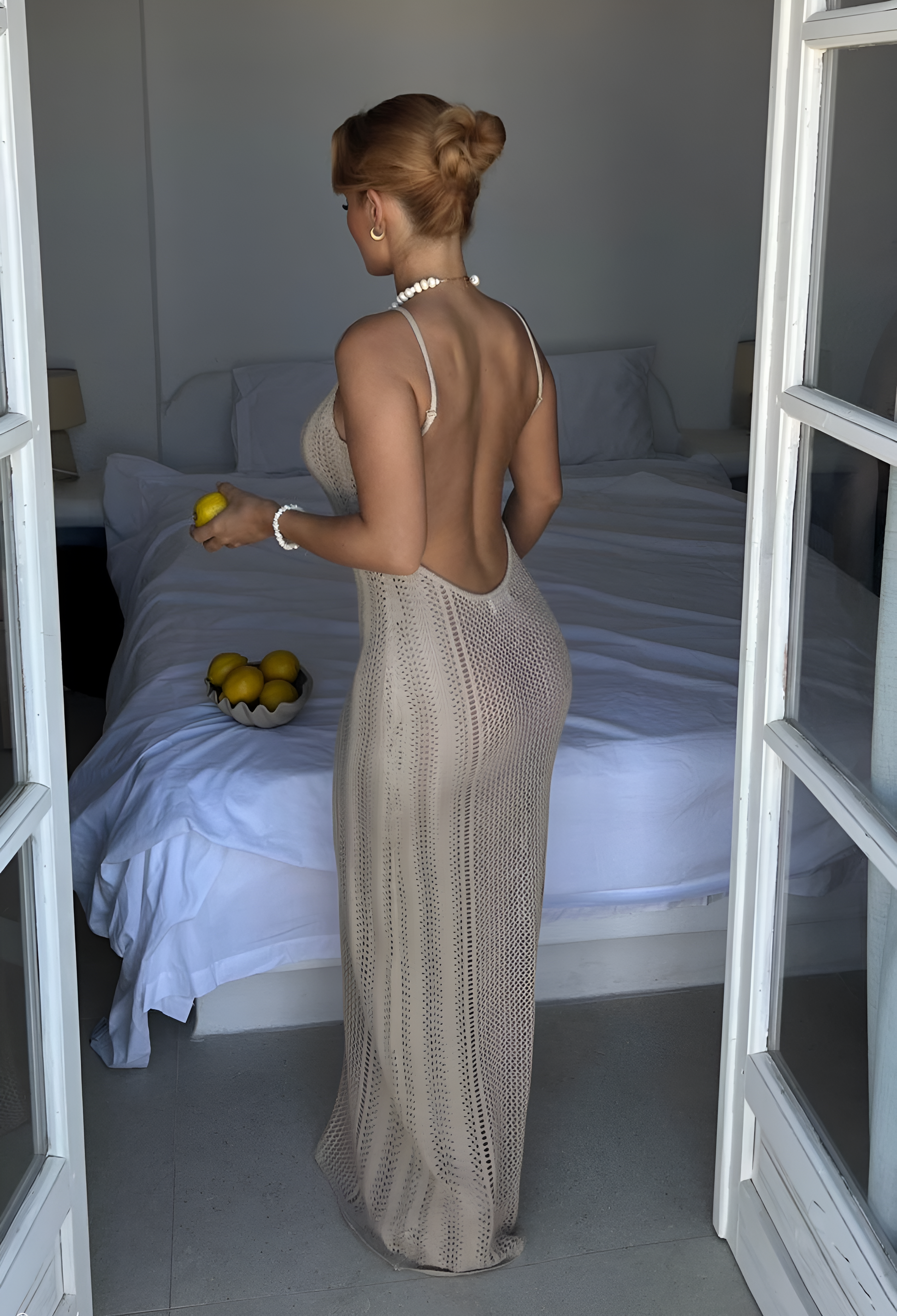 Serenity Beach Knitted Maxi Dress