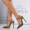 Talons hauts à imprimé léopard Stiletto 