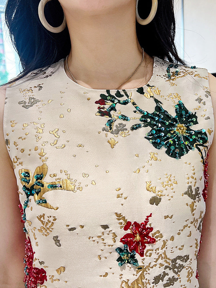 Pearl Enchantment Mini Dress