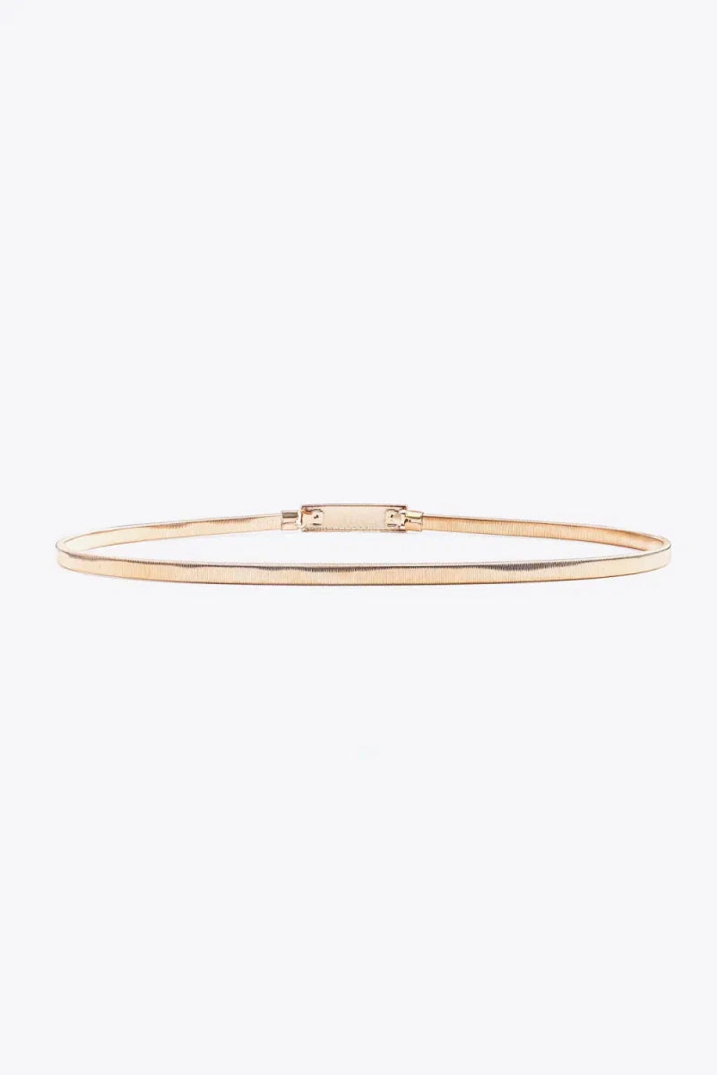 Elastic Iron Skinny Belt - Lustreve