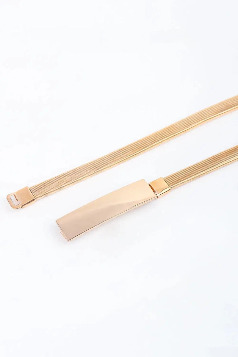 Elastic Iron Skinny Belt - Lustreve