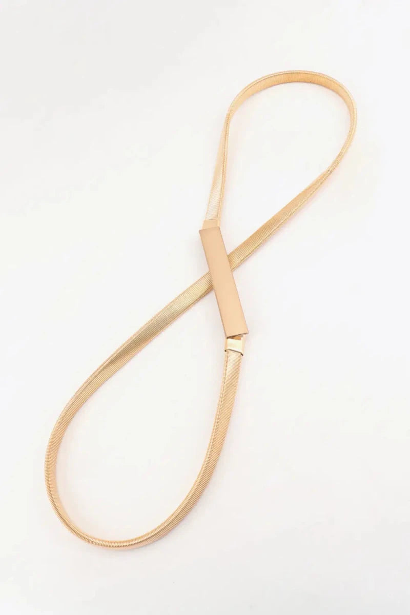 Elastic Iron Skinny Belt - Lustreve