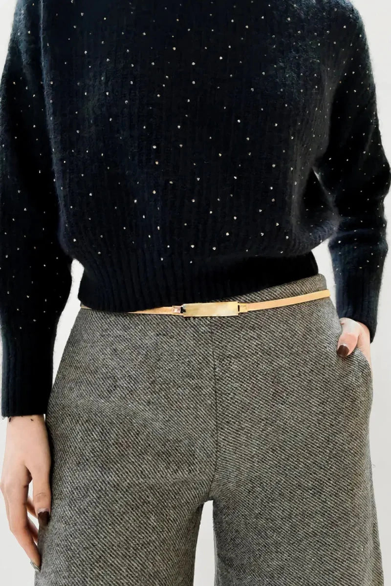 Elastic Iron Skinny Belt - Lustreve