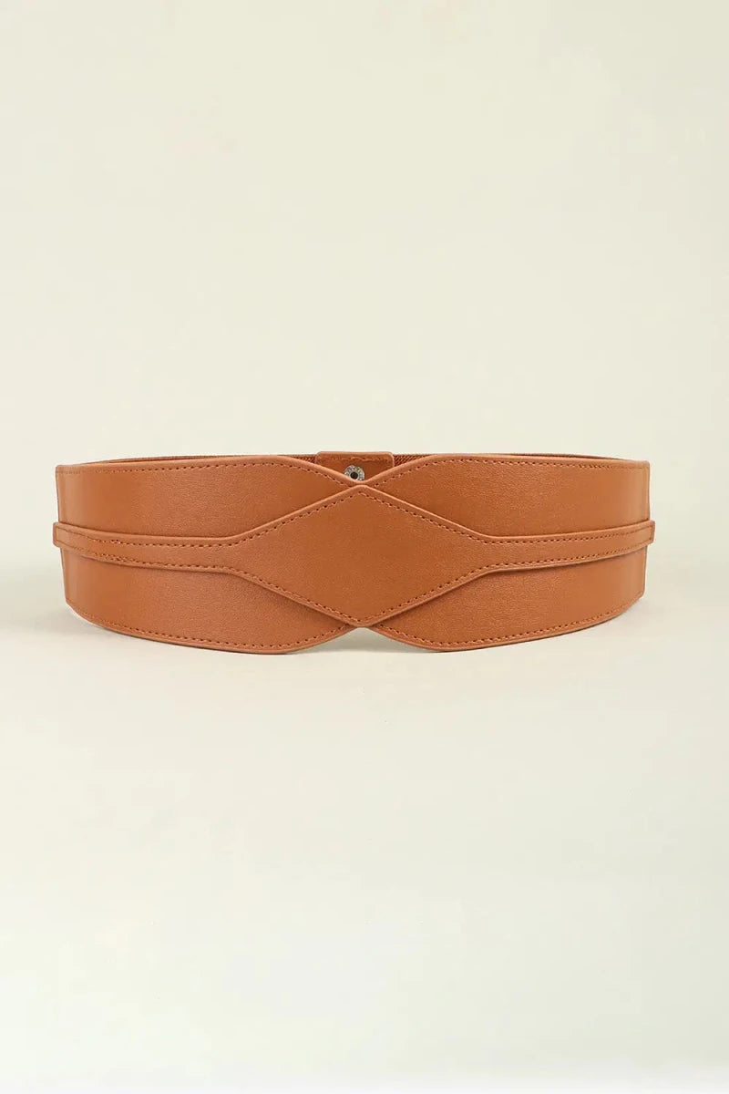 Elastic Wide PU Belt - Lustreve