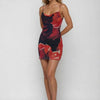 Electric Ivanna Inkblot Slip Mini Dress - Lustreve
