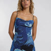 Electric Ivanna Inkblot Slip Mini Dress - Lustreve