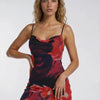 Electric Ivanna Inkblot Slip Mini Dress - Lustreve