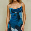 Electric Ivanna Inkblot Slip Mini Dress - Lustreve