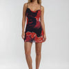 Electric Ivanna Inkblot Slip Mini Dress - Lustreve