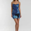 Electric Ivanna Inkblot Slip Mini Dress - Lustreve