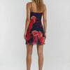 Electric Ivanna Inkblot Slip Mini Dress - Lustreve
