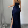 Elior Allure Ruched Strap Maxi Dress - Lustreve