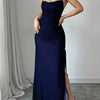 Elior Allure Ruched Strap Maxi Dress - Lustreve