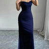 Elior Allure Ruched Strap Maxi Dress - Lustreve