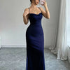 Elior Allure Ruched Strap Maxi Dress - Lustreve
