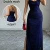 Elior Allure Ruched Strap Maxi Dress - Lustreve