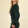 Evergreen Maeve Drape - Front Bodycon Dress - Lustreve