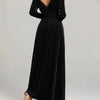 Velvet Square Neck Long Sleeve Dress