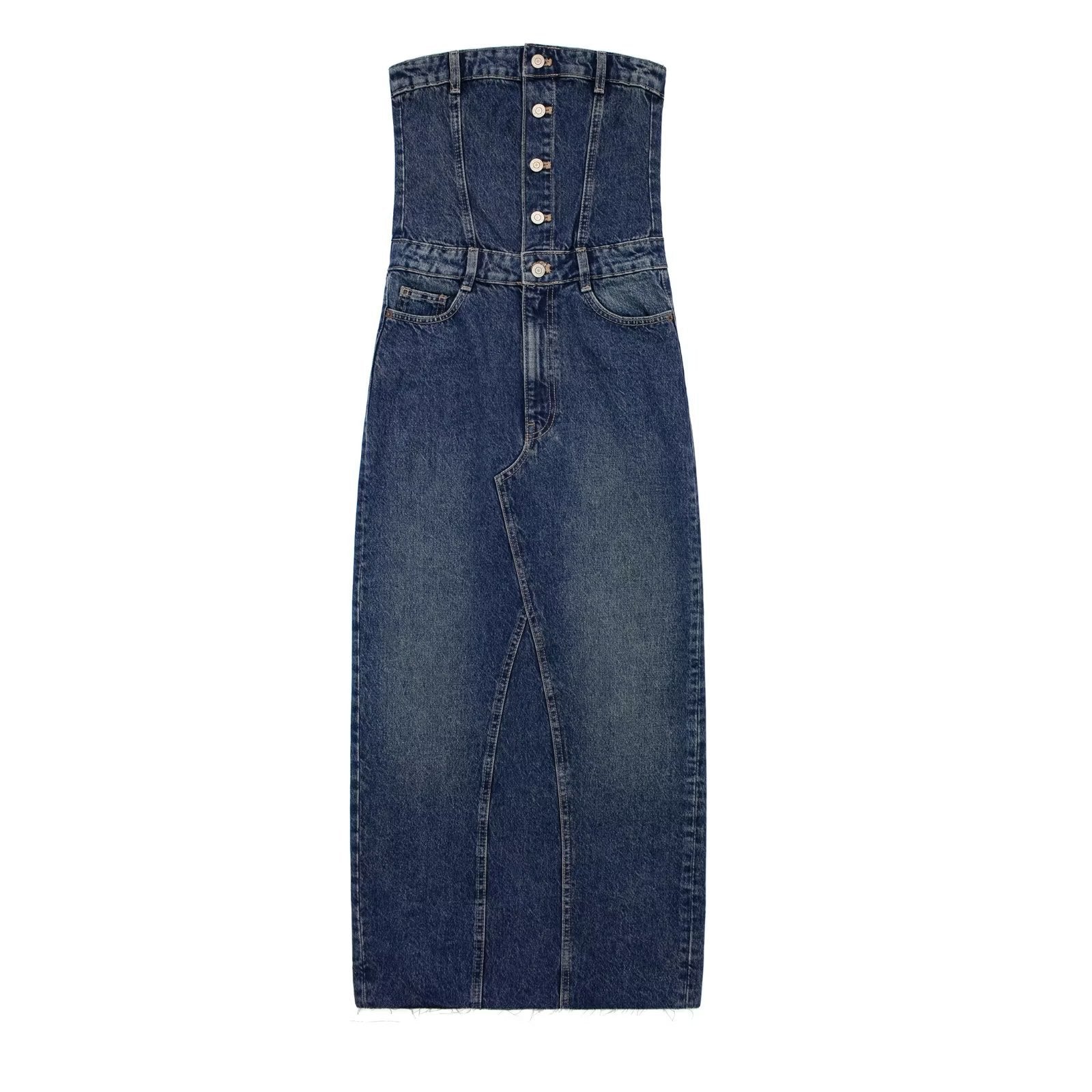 Robe en jean Maeve Sculpted Elegance