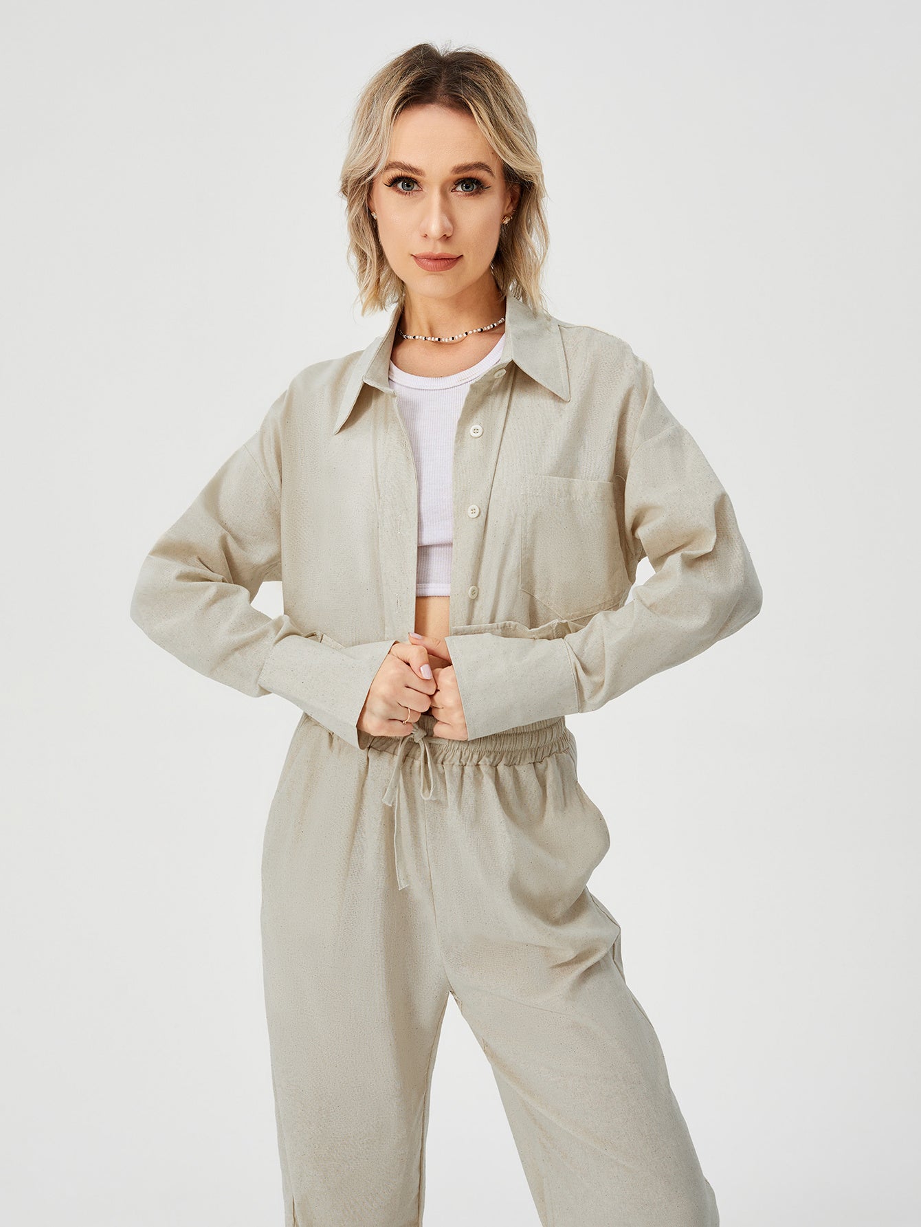 On Tour Poplin Pajama Set