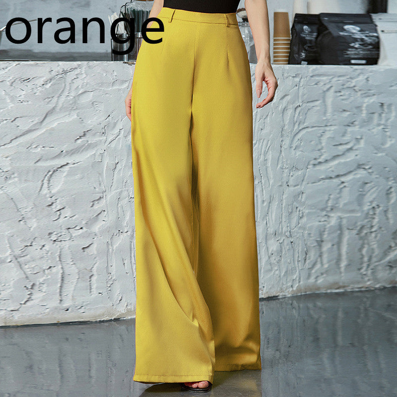 Chic Fenty  High-Waist Elegant Halter Neck Wide-Leg Jumpsuit Wide-Leg Pants