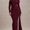 One-Shoulder Ruched Maxi Dress