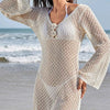 Crochet Backless Beach Cover-Up Dress