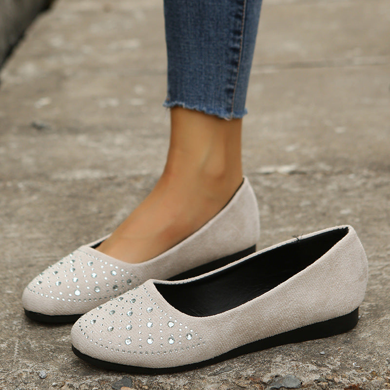 Rhinestone Loaf Flats"